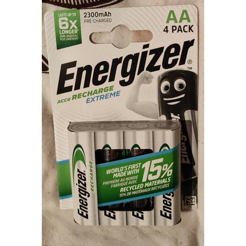 Piles rechargeables Energizer AA X 4