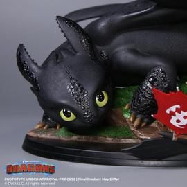 GUIZMAX Compatible avec Geante !!! Peluche Krokmou 70/100 cm Dragon 3 Noir  : : Jeux et Jouets