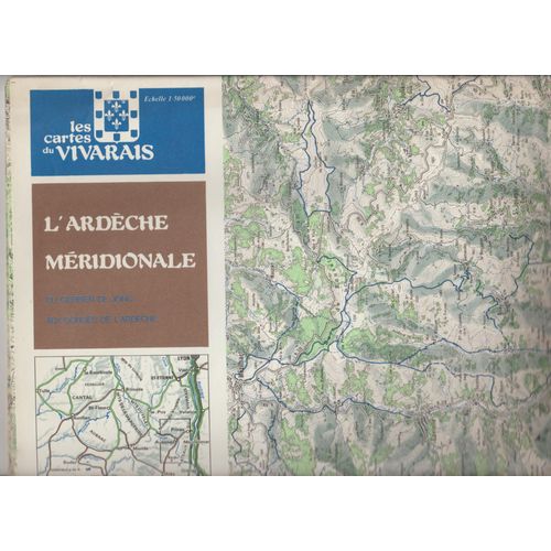 Carte Ign Didier Richard L'ardèche Méridionale 1:50 000