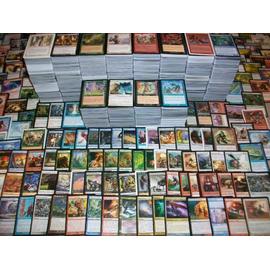 Lot de 450 cartes Magic sans doubles (5 rares) + boite de