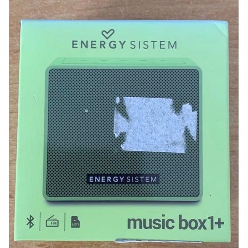 Energy Sistem Music Box 1+ - Enceinte Portable, Bluetooth v 4.1, 5 W, microSD MP3, Radio FM, Entrée Audio, Couleur Verte (Poire)