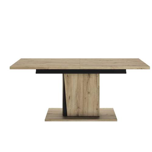 Table Rectangulaire Extensible Chêne/Noir - Lignac