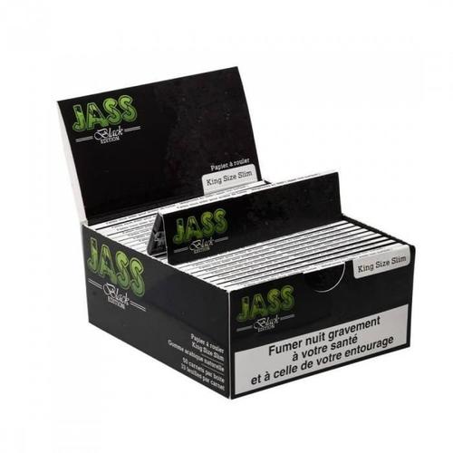 Feuilles à rouler Slim Jass Black Edition King Size par 50