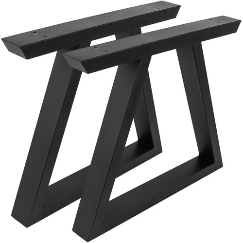 Pieds Rectangulaire De Petite Table Et Banc En Acier 480 X 60 X 420 Mm 2-Pack