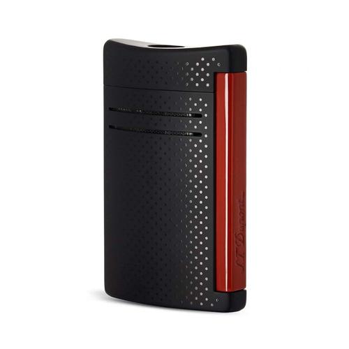 briquet électronique noir mat et rouge maxi jet s.t dupont