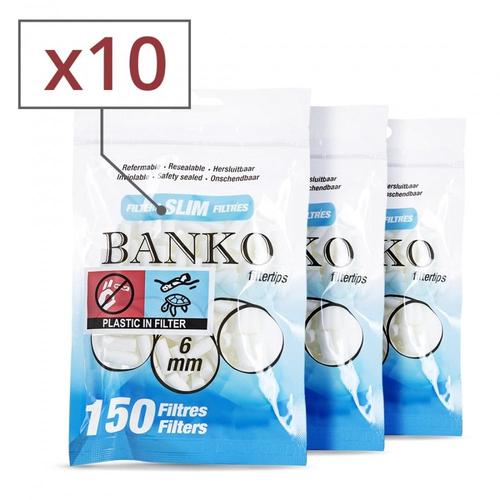 sachet 150 filtres banko slim x10