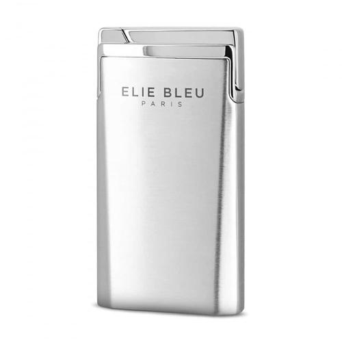 briquet cigare elie bleu j15 métal brossé