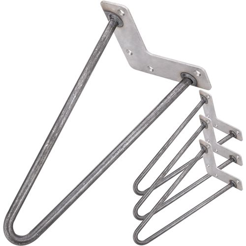 Pieds Pour Table Et Meuble Style Vintage Pieds En Acier 2 Pôles 30 Cm 4-Pack