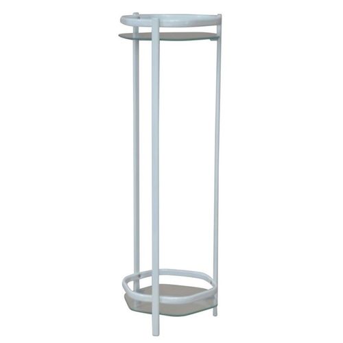 Support / Étagère Pour Plante En Métal Enduit De Poudre Blanc Med05111