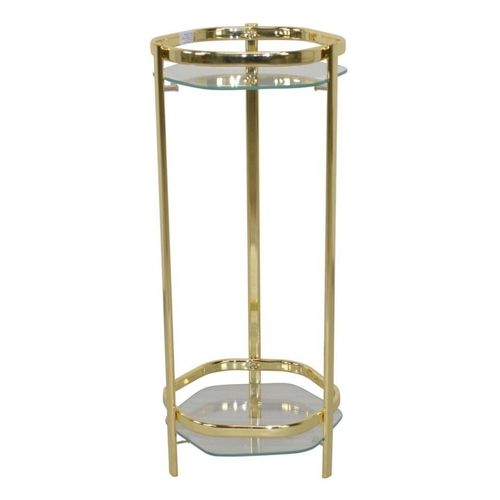 Support / Étagère Pour Plante En Métal Couleur Laiton 66 Cm Med05115