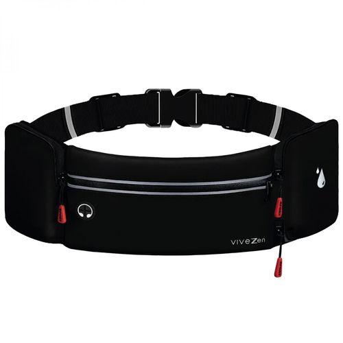 Vivezen - Ceinture De Running, Banane De Sport Pour Course À Pied Étanche - Noir