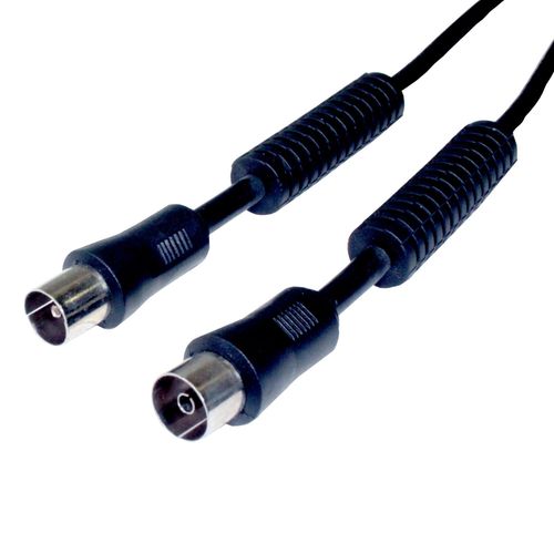 Câble d'antenne TV mâle/femelle 1,5 m Ferrite noire Dcu 303115-dcu