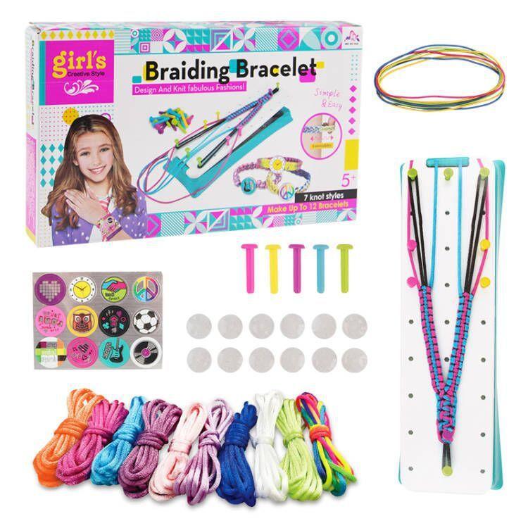 Kit de fabrication de bracelets d'amitié pour filles, jouets de fabrication  de bijoux artisanaux, cadeaux pour enfants de 5 6 7 8 9 10 11 12 ans -  AliExpress