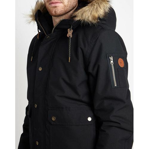 Parka Arris Col Fausse Fourrure Noire