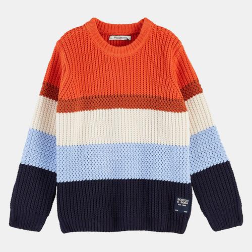 Pull Color Block Multicolore