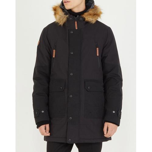 Parka Jumar Col Fausse Fourrure Noire