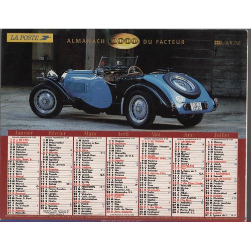 Calendrier Almanach 2000 Du Facteur