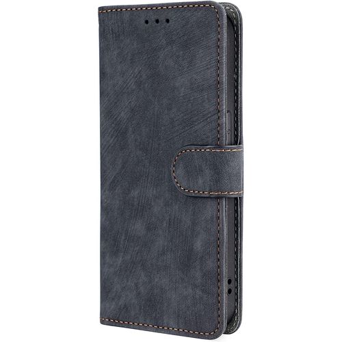 Coque Pour Xiaomi Redmi Note 11 Pro 4g / 5g, Anti-Chute Téléphone Housse En Cuir Pu Étui Portefeuille À Rabat Avec Fonction Antivol Rfid. Le Noir