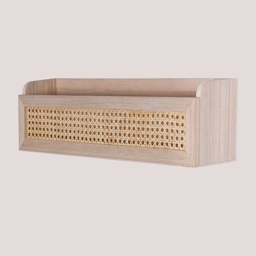 Etagère En Rotin Et Bois Arxie ↔︎ 60 Cm