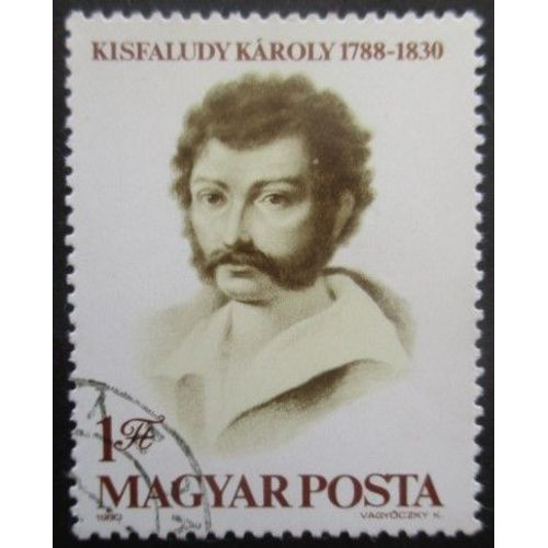 Hongrie N°2744 Poète Karoly Kisfaludy Oblitéré