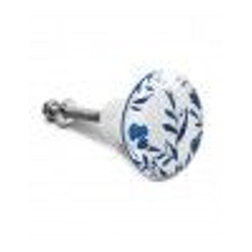 Bouton De Meuble Fleurs Bleues