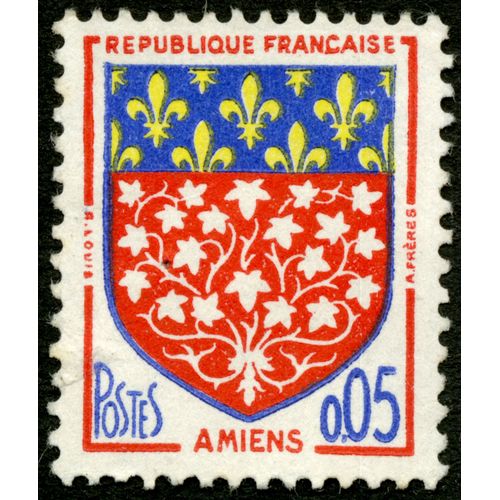 Timbre République Française, Postes, Amiens, 0.05