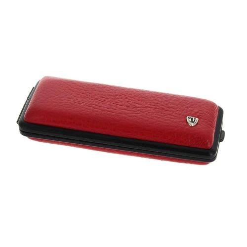 etui cigarette slim cuir rouge