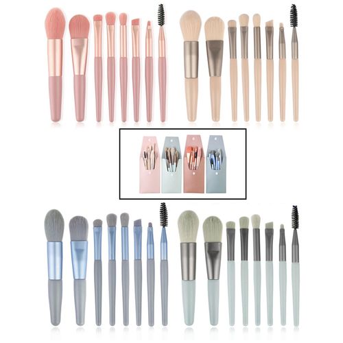 Kit De Pinceaux De Maquillage, Cosmétiques, Brosse Pour Correcteur, Fond De Teint, 8x 
