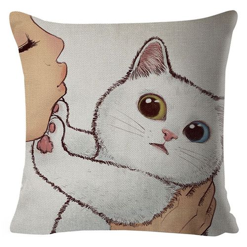 Housses De Coussin En Polyester, Couvre-Coussin À Géométrie Créative, Simple Face, Décoratif, Fournitures Ménagères, 45x45cm