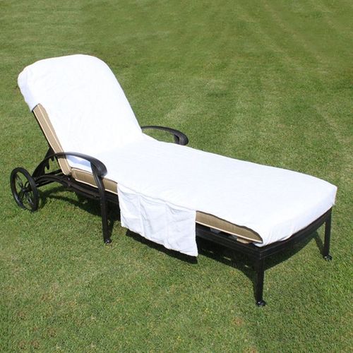 Housse De Chaise De Plage En Microfibre, Serviette De Bain À Séchage Rapide, Avec Poches, Pour Adultes