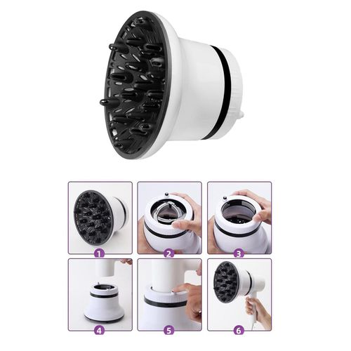 Diffuseur Universel Pour Sèche-Cheveux Bouclés, Avec Buse De Sèche-Cheveux De 1.4 À 3.1 Pouces 
