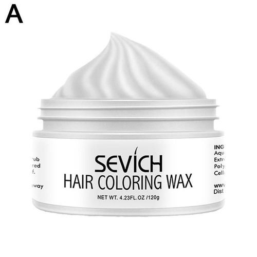 Cire Colorante À Usage Unique Pour Hommes Et Femmes, 120g, Crème De Coloration Capillaire, Crème Pour Cheveux Naturels, Gris Argenté, Grand-Mère, Q7n5 