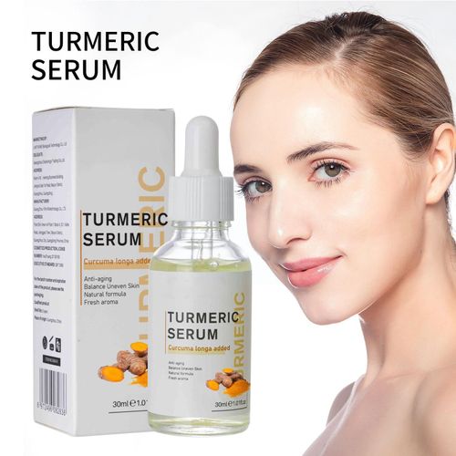 Sérum De Turmeric Pour Le Visage, 30ml, Blanchissant, Dissolvant De Taches Foncées, Améliore La Rugosité De La Peau, Correcteur Lumineux, Soins De L'acné, Essence A8u7 