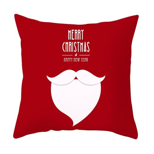 Housse De Coussin Décorative De Noël Rouge, Décoration De Maison, Canapé, Taie D'oreiller, Siège De Voiture, Taie D'oreiller, Décoration De Noël Pour La Maison