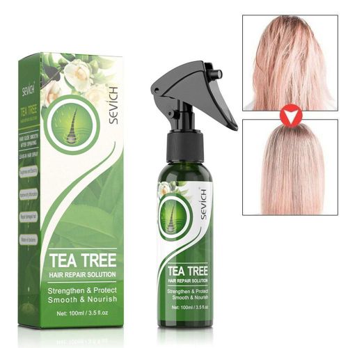 Arbre À Thé Pour Cheveux Abîmés, 100ml, Spray Adoucissant Pour Cheveux Abîmés, Essence Hydratante, Nourrissant, Soin Pour Cheveux Secs 