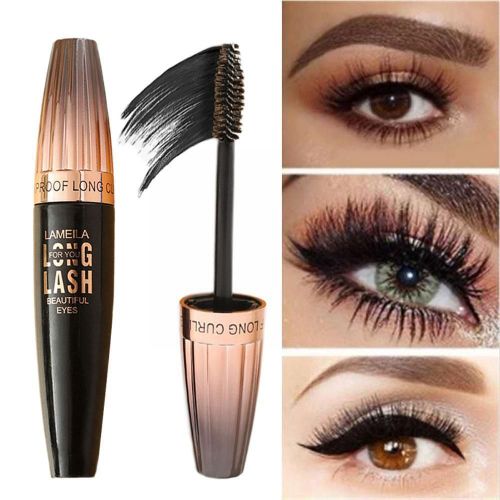 Mascara De Cils En Fiber De Soie 4d Pour Femmes, Waterproof, Longue Durée, Maquillage Naturel, Extension Capillaire, W9x9 