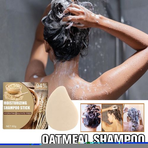 Savon À Base D'avoine Anti-Perte De Cheveux, 60g, Favorise La Repousse Des Cheveux, Barre Endommagée, Sèche, Antipelliculaire 