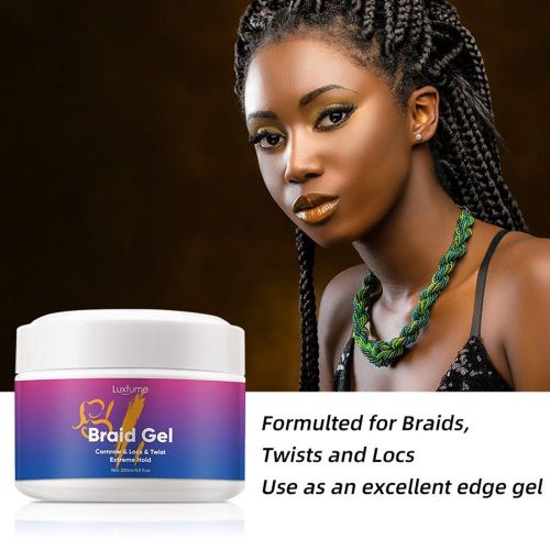 Gel Fixateur Pour Cheveux, Huile De Cire Pour Cheveux, Crème Coiffante Pour Cheveux Cassés, Finition Anti-Frisottis, 250ml 
