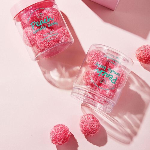 Boule De Gommage Pour Le Corps, Bonbons Au Lait De Pêche, Soulève La Peau En Profondeur, Hydrate La Peau, Nettoie La Saleté, Exfolie Le Métabolisme, G7o3 