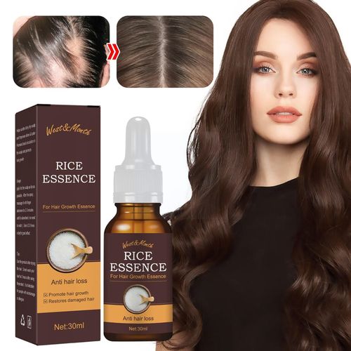 Huile Essentielle De Riz Pour La Croissance Rapide Des Cheveux, Soin De Beauté Pour Prévenir La Perte De Cheveux, Traitement Du Cuir Chevelu Pour Hommes, Wo B3k4 