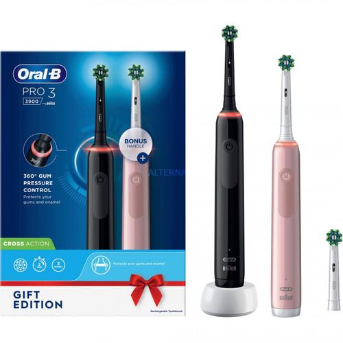 Oral-B Pro 3 3900n Jas22 Bk/Pk Mit 2. Handstück