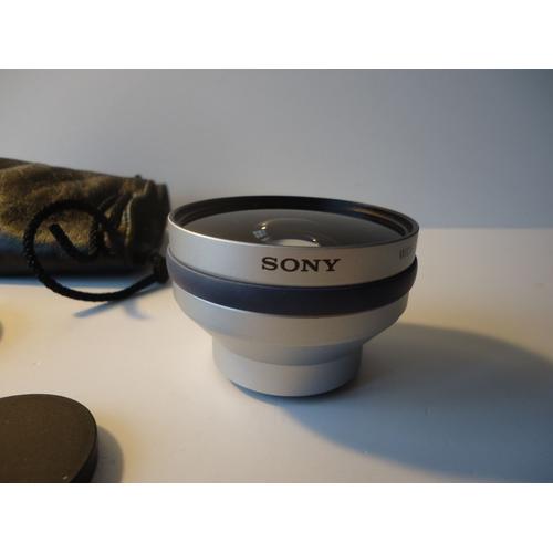 Objectif Sony grand angle haut de gamme pour caméscope VCL-HG0737X .