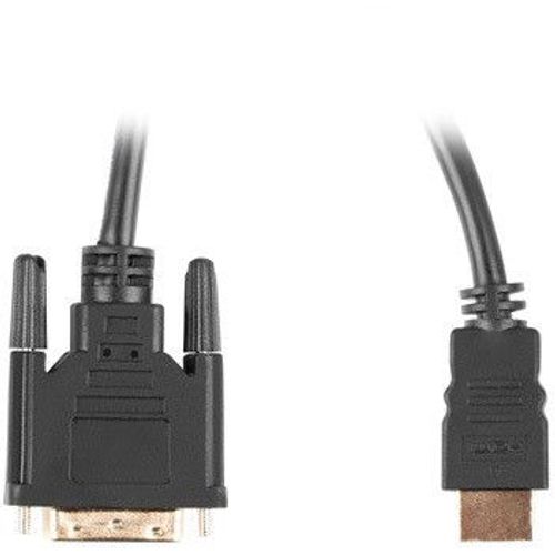 Câble hdmi lanberg male/dvi-d 24+1 male 4k dual link 3m noir