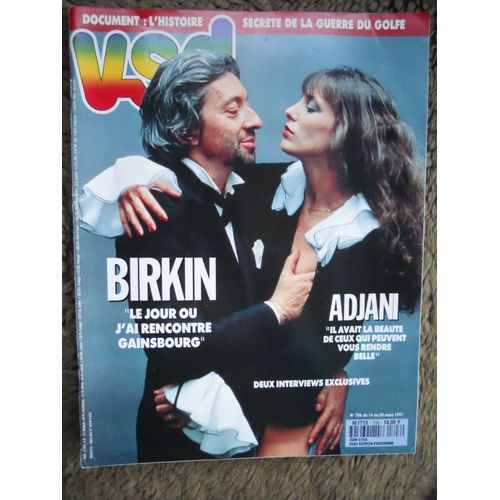 Vsd N° 706 Du 14 Mars 1991 Birkin + Gainsbourg