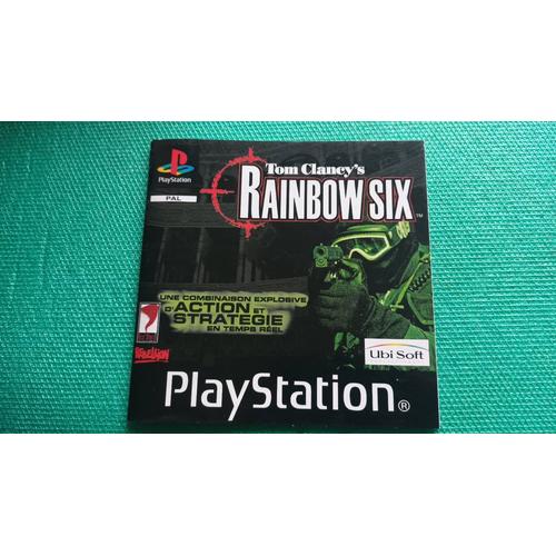 Tom Clancy's Rainbow Six Notice Manuel Ps1 Playstation 1