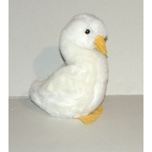 Doudou Canard Cygne Blanc Sucre D'orge 19 Cm