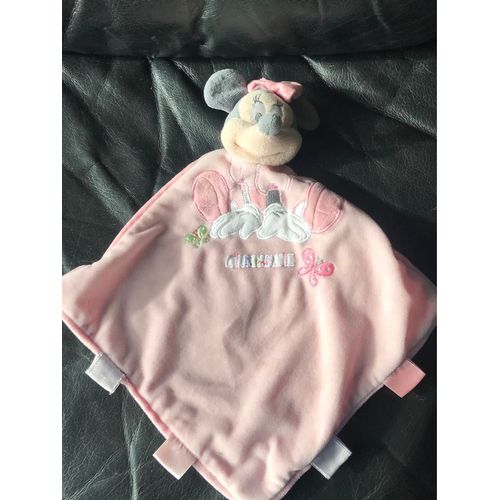 Doudou  Plat Disney Store Minnie Rose Papillon Vert