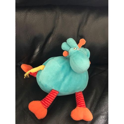 Girafe Ikea Doudou Musical Bleu Et Orange