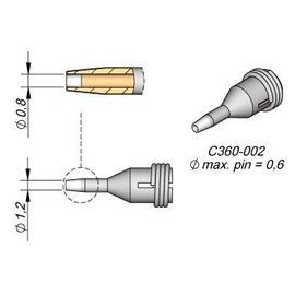 Micro-soudure Jac Tip 1mm C360-002
