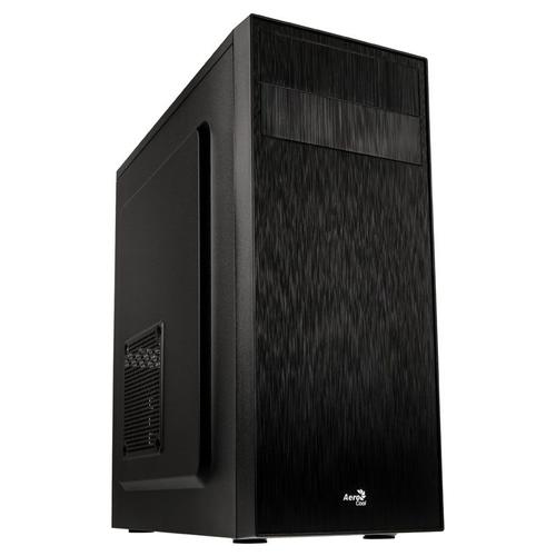 Semi-Tower Box Aerocool Cs1103 Façade Design En Aluminium Brossé Avec 2 X 5,1/4 Baie Comprenant Un Ventilateur De 8 Cm Sans Alimentation